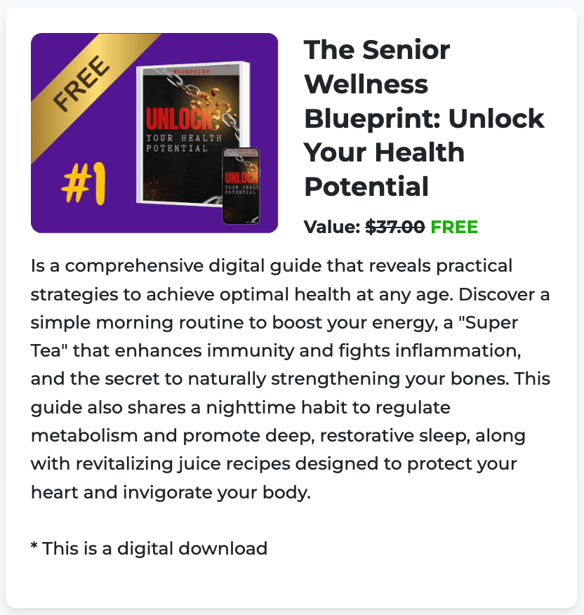 bonus 1 The Senior Wellness Blueprint: Unlock Your Health Potential